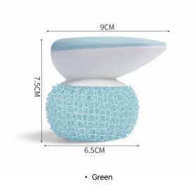 Nano Cleaning Ball Kitchen Wire-free Nano Dish Brush (Color: green)